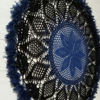 Mandala szydełkowa „Niebieska Czerń”