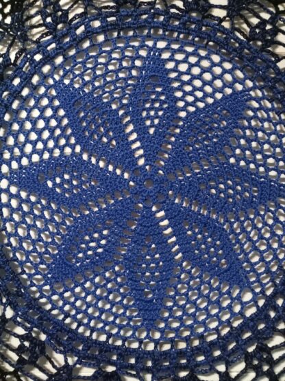 Mandala szydełkowa „Niebieska Czerń” - obrazek 7