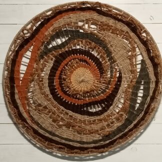 Okrągła makatka ścienna Taniec włókien – Pracownia CzarnySmok.pl