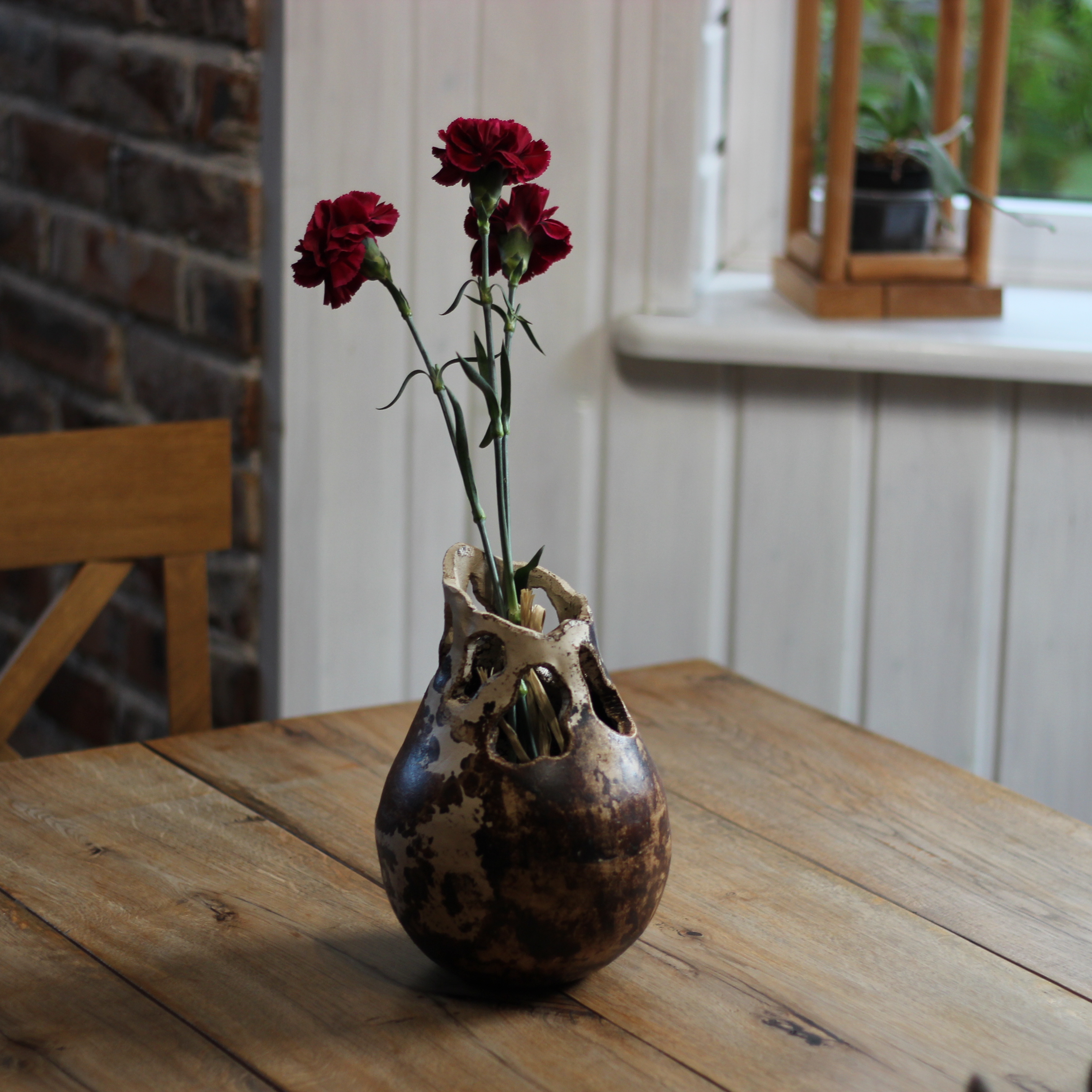 Wazon ażurowy obwara | Ceramika w stylu etno - obrazek 2