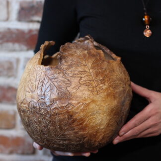 Naczynie dekoracyjne „Jesienne liście” | Ceramika w stylu etno