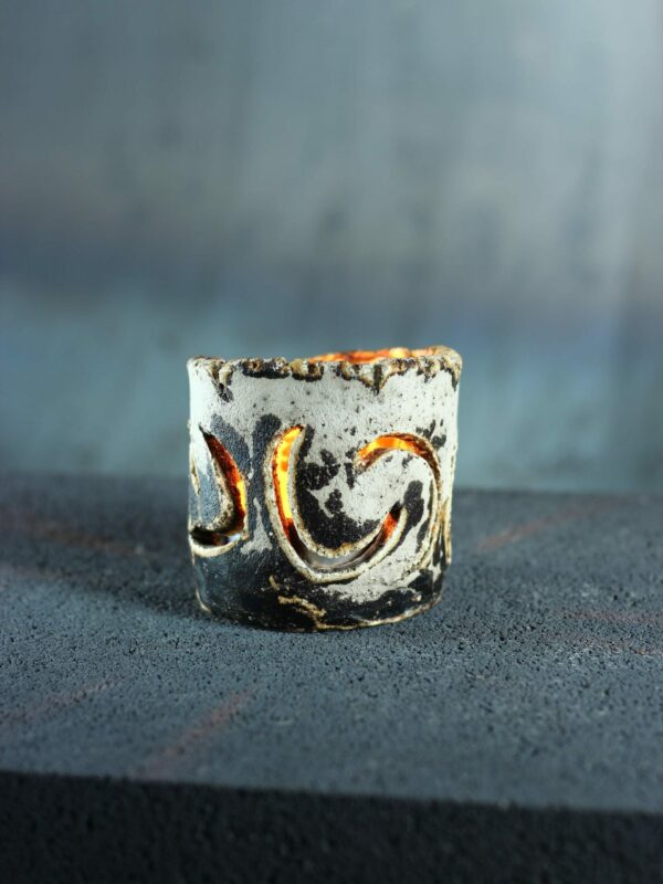 il_fullxfull.8480430266_enpe.jpg Świecznik Boho Ceramiczny
