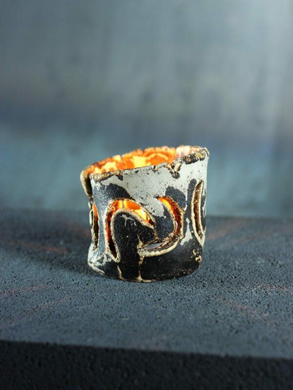 il_fullxfull.8480432320_ow59.jpg Świecznik Boho Ceramiczny z Wycięciami na Tealight
