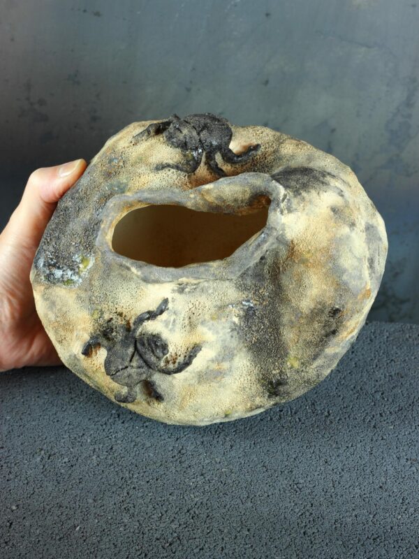il_fullxfull.8717488336_k6h6.jpg Naczynie ceramiczne z rzeźbami żuków - seria "Kamienny sen"